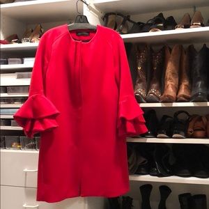 Red Zara Overcoat
